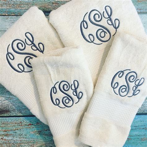 monogrammed washcloths